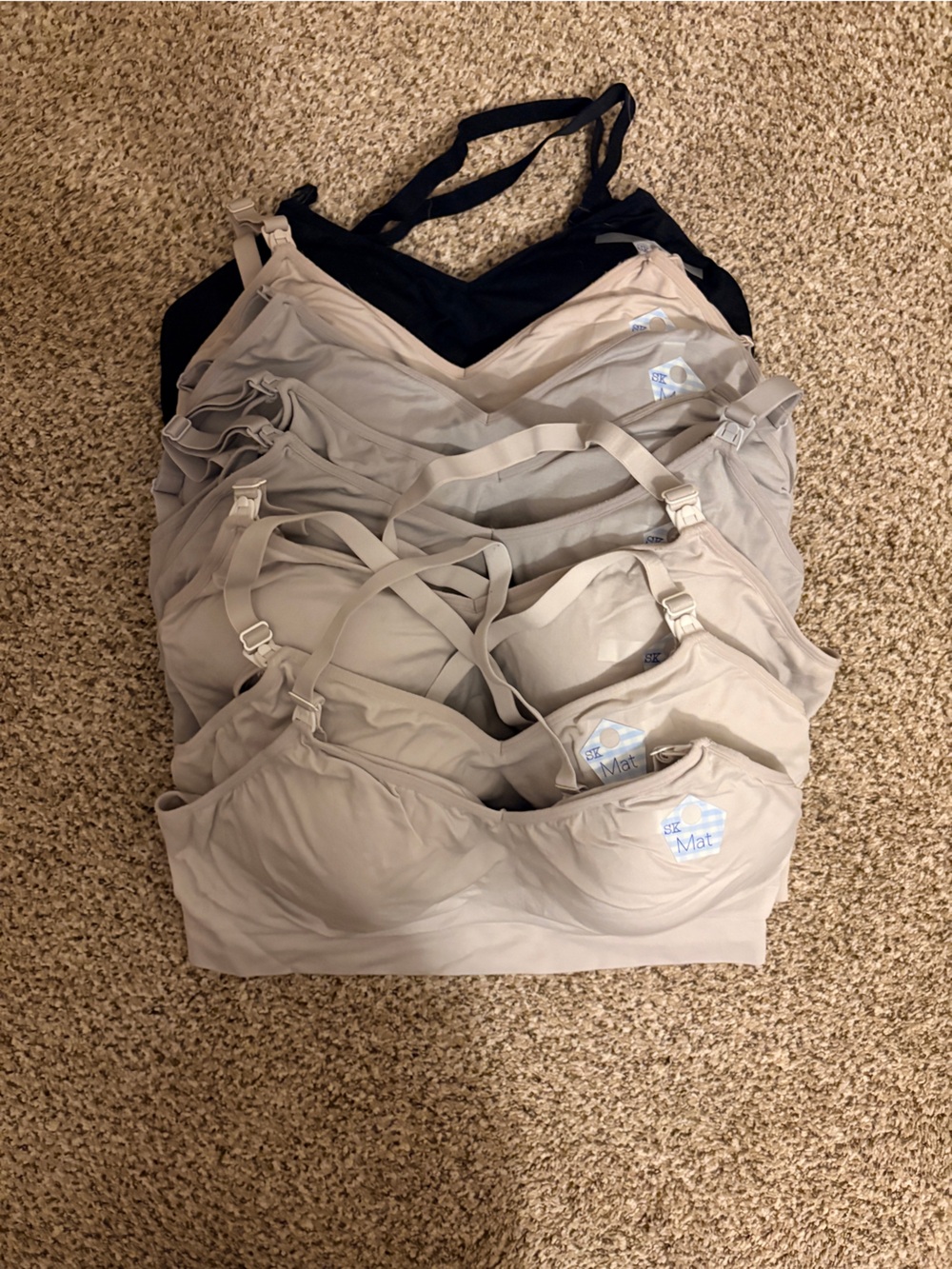 LOT OF 8: Auden Seamless Nursing Bras